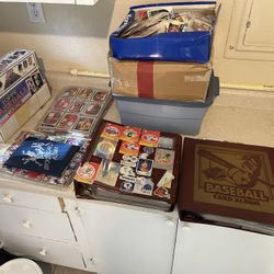 Comic Books And Sports Card Collection From Childhood.