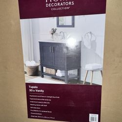BRAND NEW 30 In Midnight Blue Vanity 