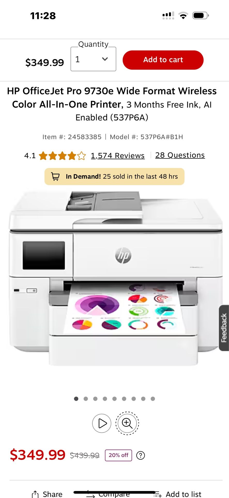 HP Office Jet Pro Printer