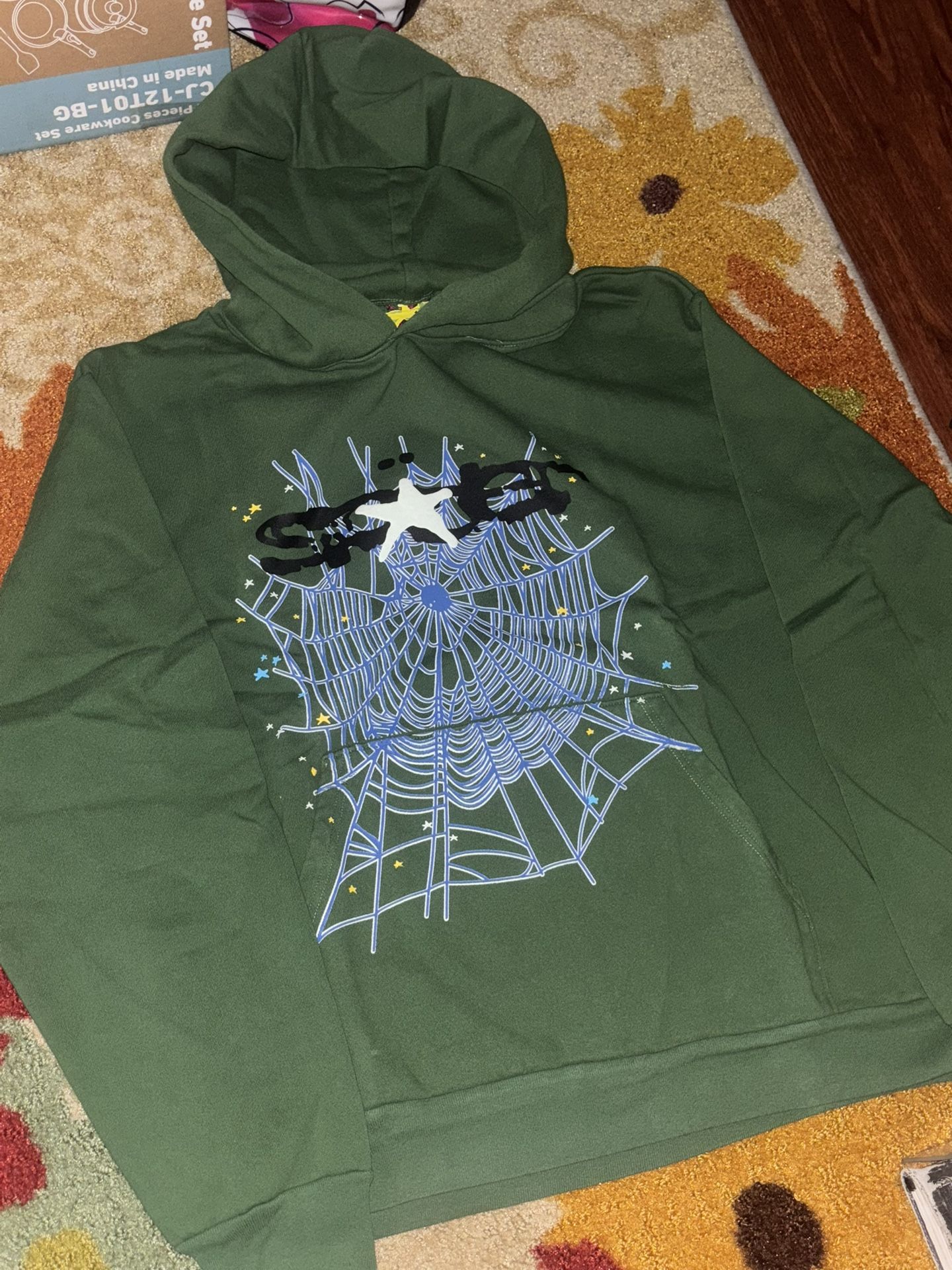 Dark Green Spider Hoodie