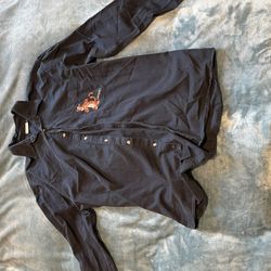 Disney Paris Tigger Long Sleeve Button Up