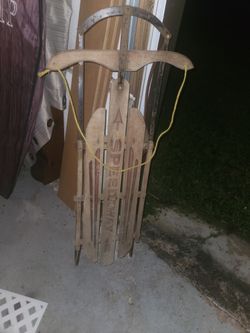 Vintage Wooden Speedway Sled