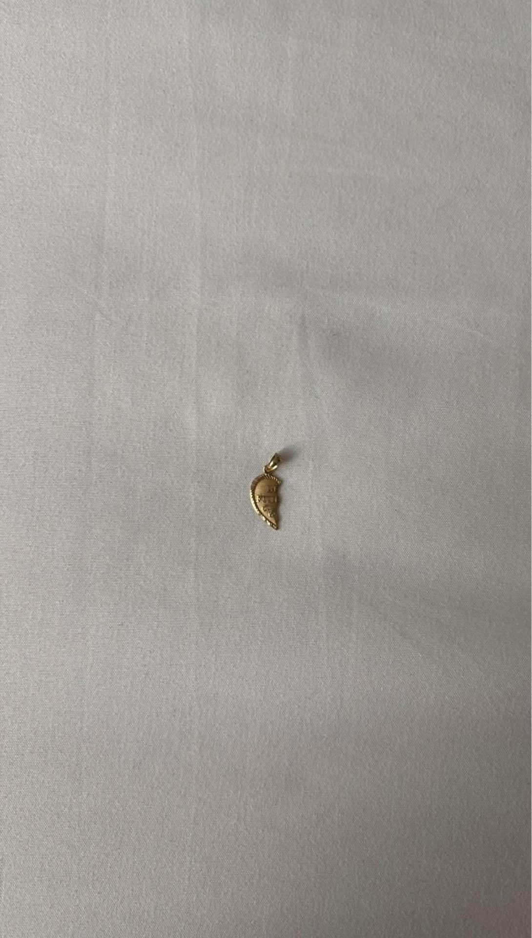 Gold Half of Best Friends Heart 