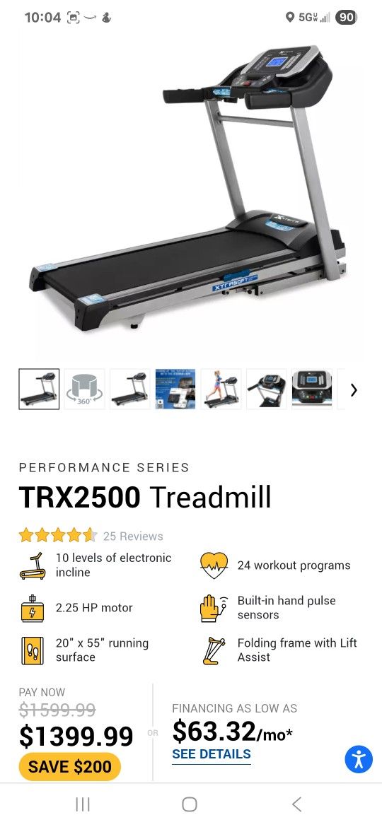 Xterra TRX2500 Treadmill