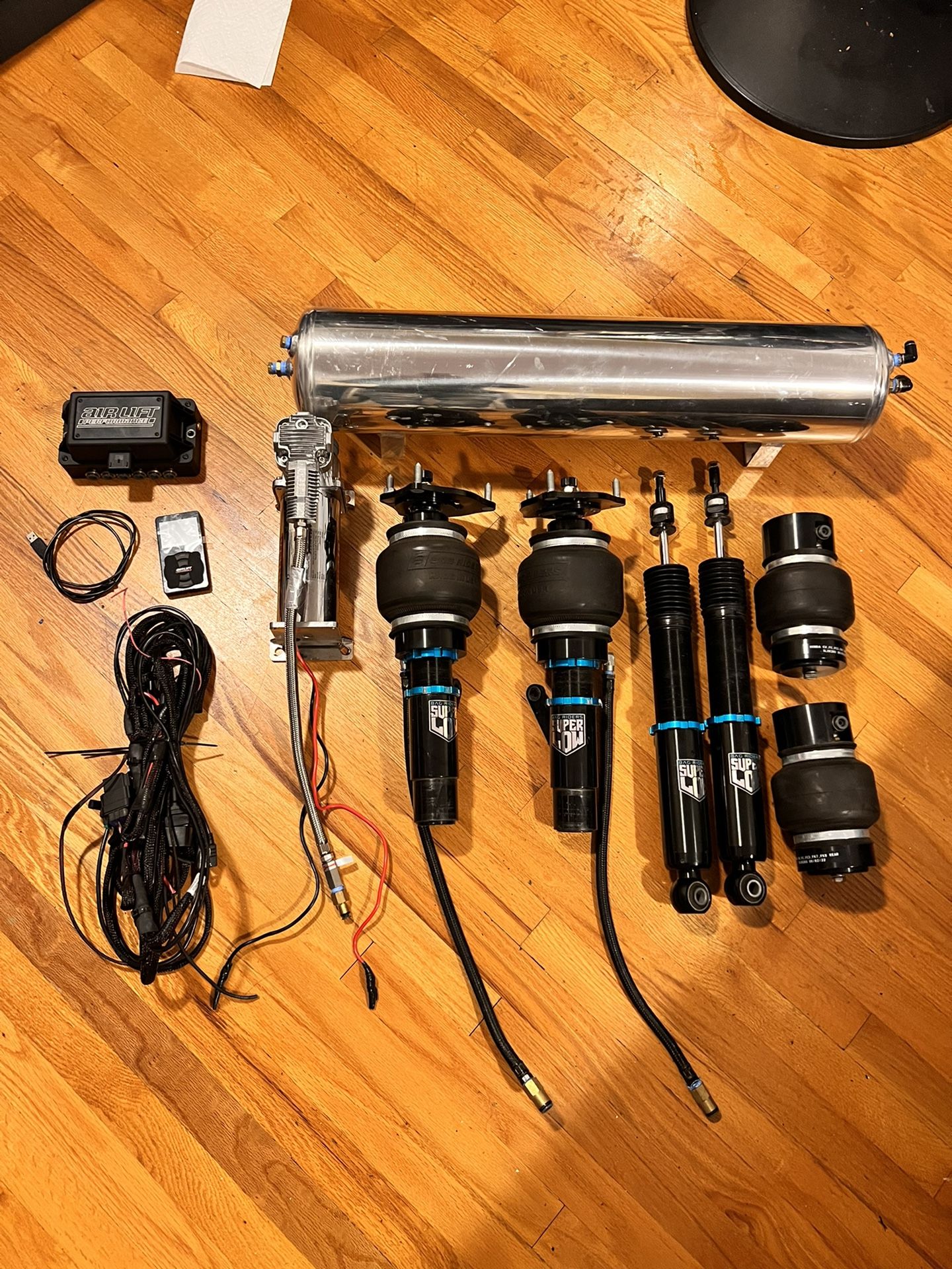 Bag Riders Super Low Air Suspension Kit For Honda Accord 2018-2022