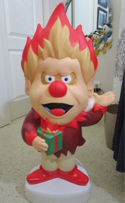Warner Bros 32" LED Christmas Heat Miser Blow Mold Outdoor Decor * Brand New*