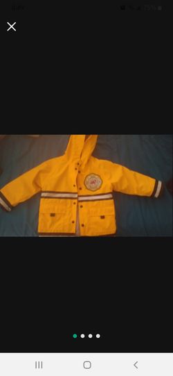 KIDS FIREMAN RAIN COAT