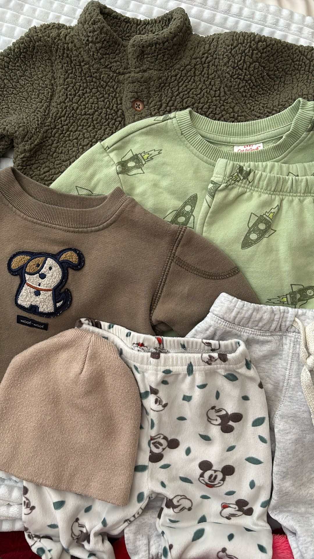 5pcs (greens)boys Clothes