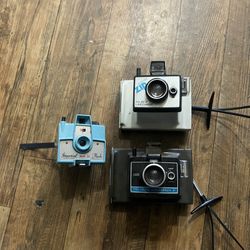 Lot Of Polaroid Land Cameras / Imperial Mark XII