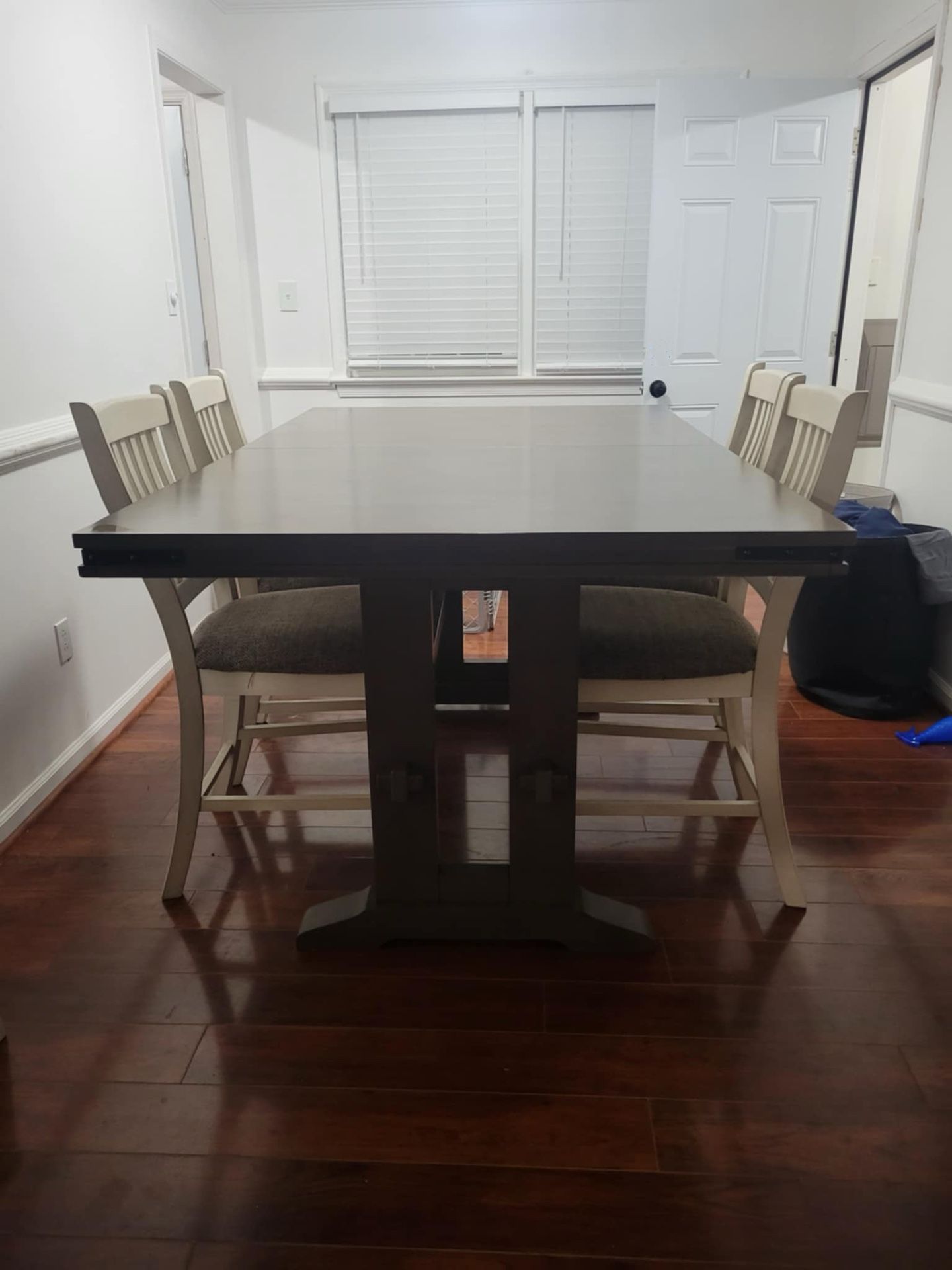 Hudson Extendable Dining Table And Ashley Bolanburg Chairs