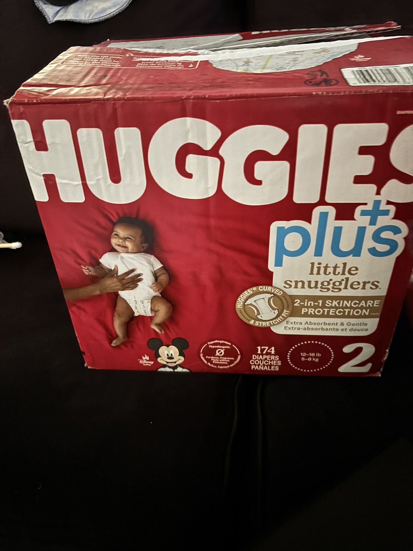 Huggies Size 2 (2 Unopened Sleeves - 116 Diapers)