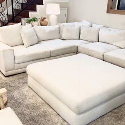 Sectional Couch And Ottoman