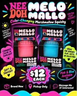 NeeDoh Mello Mallo Color Changing Squishy – New – $12 each
