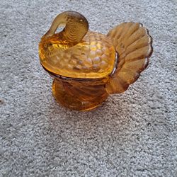 Glass Turkeys For Soup Candy Etc