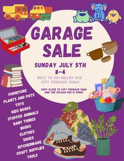 Garage sale 7/5