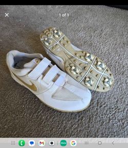 Women's NIKE gold Shoes Size 9