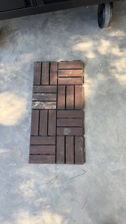 IKEA wooden porch tile