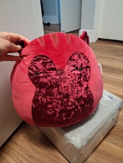 Red Squishmallow Squirrel, 12"x 6"