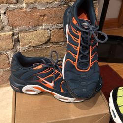 Navy Blue/Orange Nike Air TN Size 12
