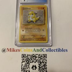 Sandshrew 1999 base set CGC 9