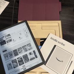 Amazon Kindle Scribe Premium 32GB With Pen And Leather Case