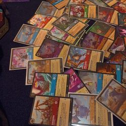 Disney Lorcana Card Collection Approx 60+Commons-Legendaries,Cold Foils Ect