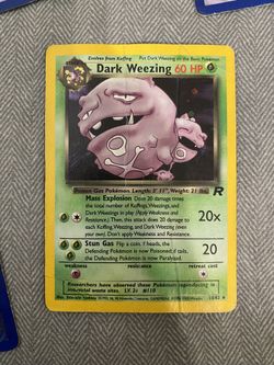 1999 HOLOGRAPHIC DARK WEEZING SPECIAL ROCKET POWER COLLECTOR’S EDTITION