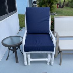 Glider Chair In Good Condition With Cushions