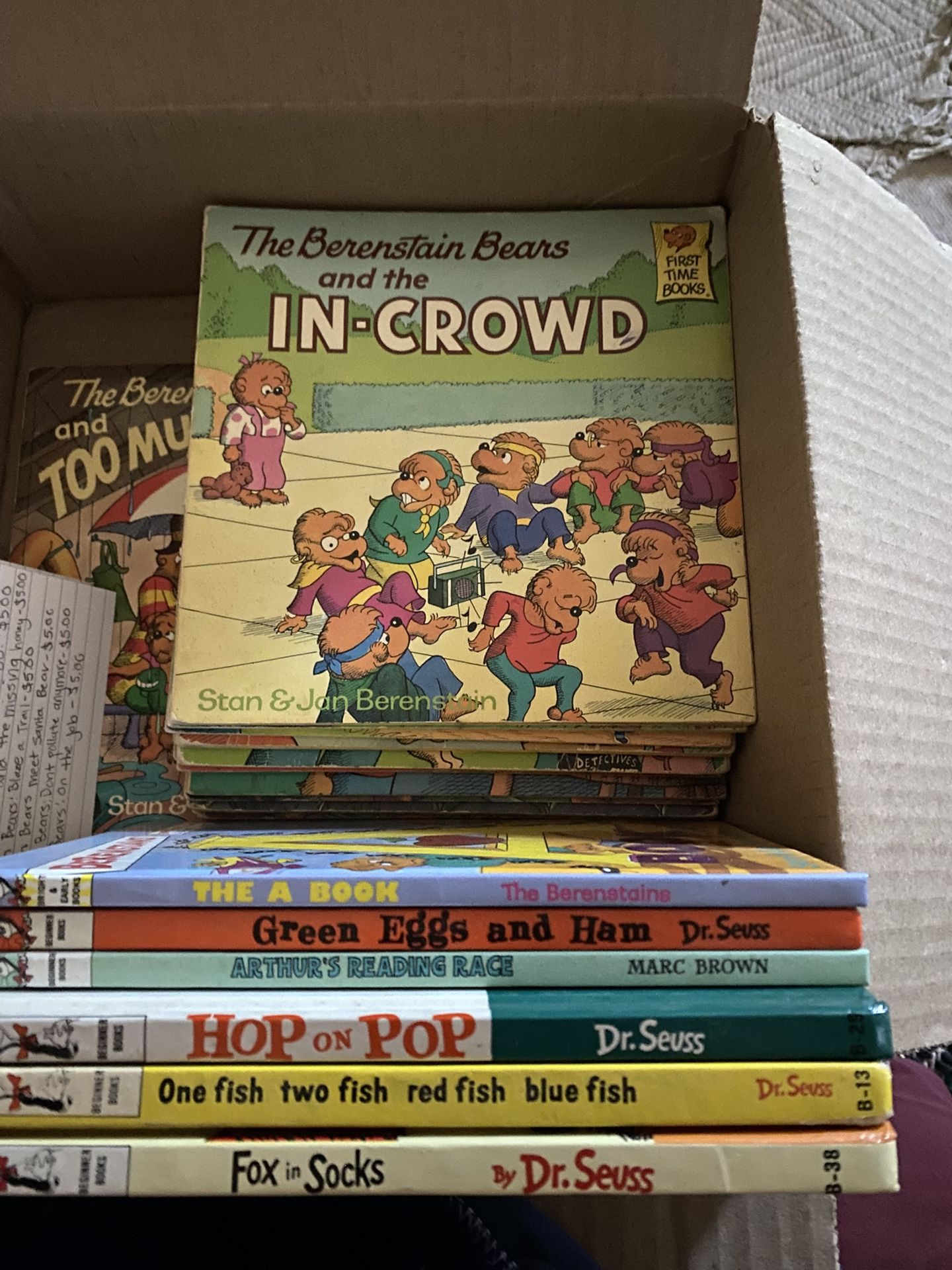 Lot Of Vintage Children’s Books- Berenstein Bear, Dr. Seuss And More