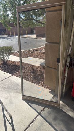 Patio door screen