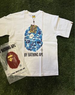 A Bathing Ape BAPE Camo Logo T-Shirt White
