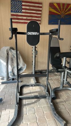 Bench Press Weight Lifting Workout and Power Tower Pull Up