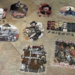 New Friends Horror Movie Iron Ons. 12 Pack. Large 