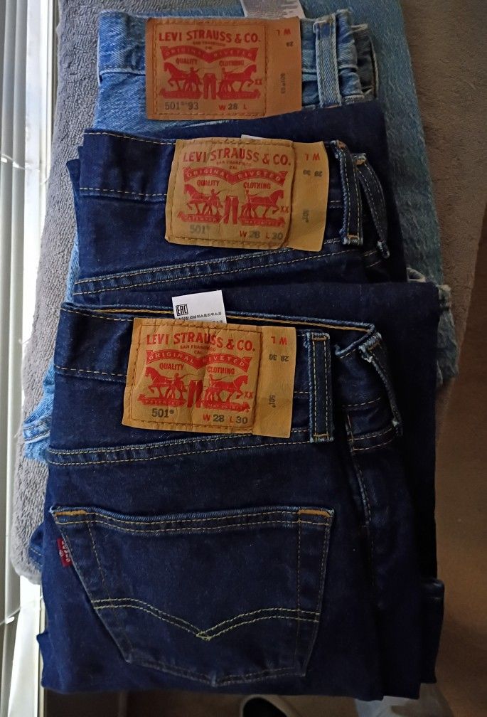 Levi's 501 denim 28X30