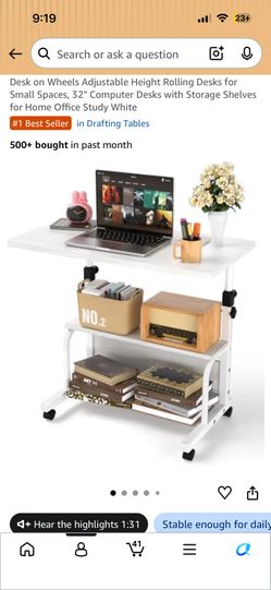 Portable Small Standing Desk With Wheels