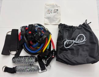24 Quantity 11 pc Resistance Band Kit with Carry Bag