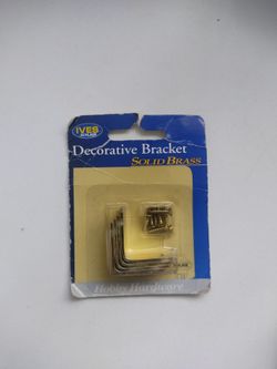 Solid Brass Decorative Brackets For Sale