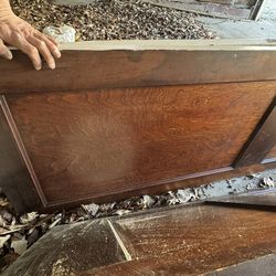 13 original 1920 solid oak wood doors.