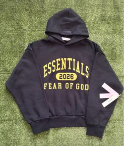 Essentials Fear Of God 2026 Black Hoodie