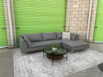 *Free Delivery* Gray Sectional Couch Sofa