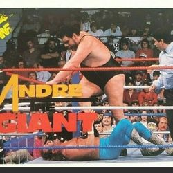 Classic WWF Andre The Giant Collector Card #76 w Statistics On Back