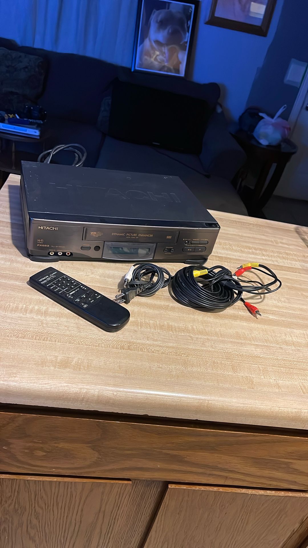 Hitachi Hi-Fi FX623 VCR Plus W/ Cable Channel Changer