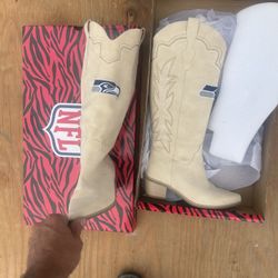 Seattle Sea Hawks Cowboy Boots 