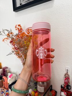 Starbucks Pink Plastic Water Bottle