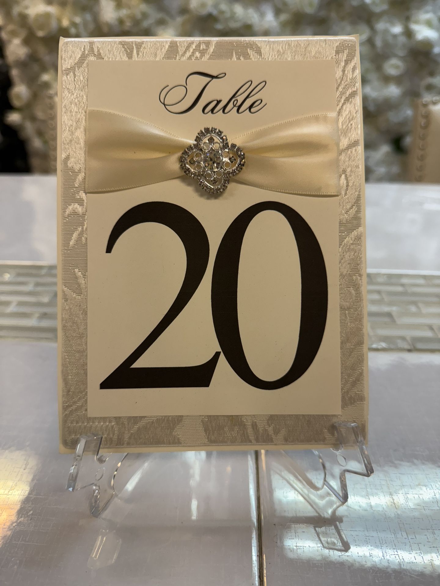 Ivory Table Numbers