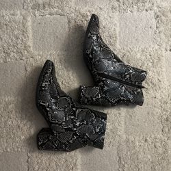 Madden Girl Snake Heeled Snake Boots