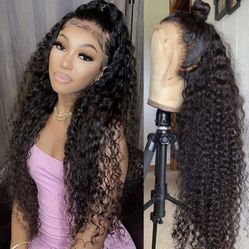 Lace Front Wigs Human Hair Pre Plucked 13x4 Deep Wave Lace Front Wigs Wet and Wavy Wigs Human hair