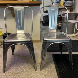 Metal chairs