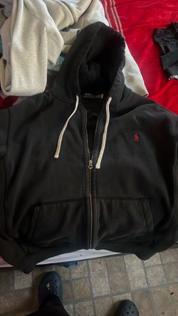 black polo zip up