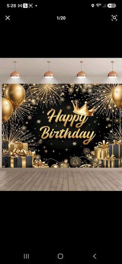 Happy birthday backdrop